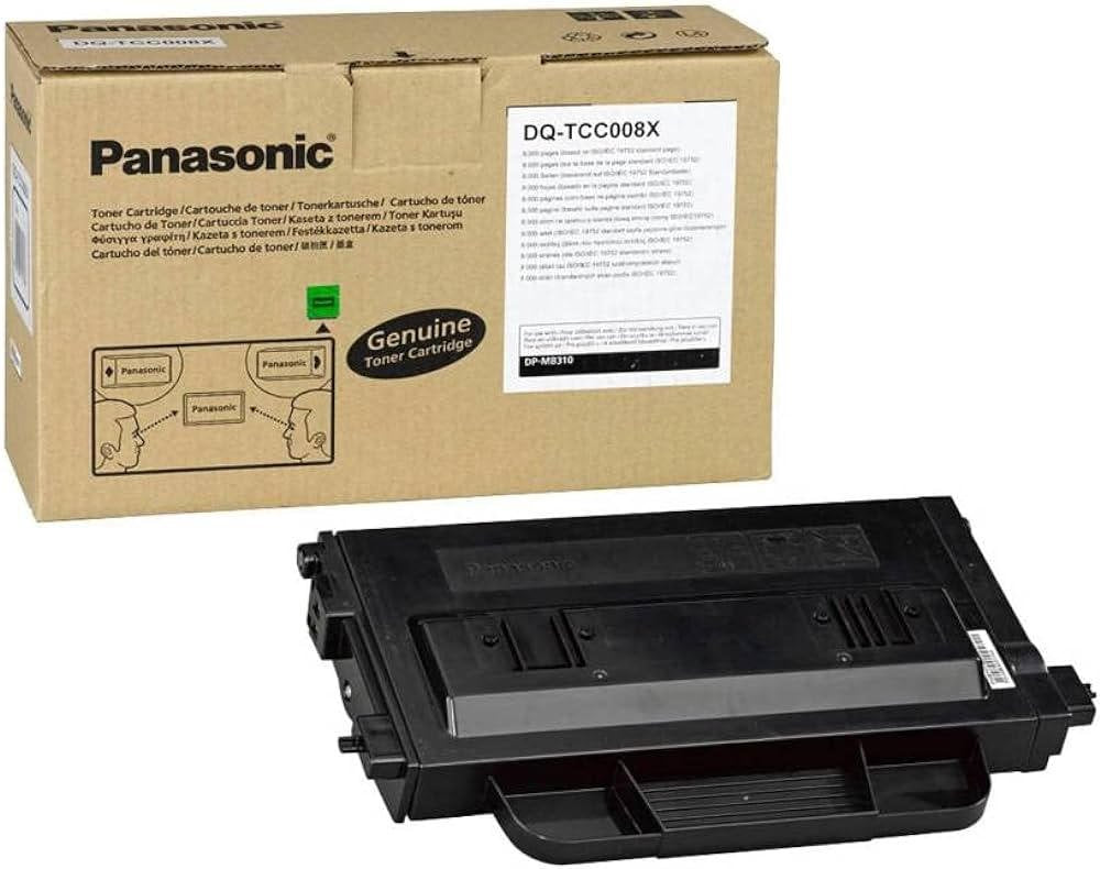 Original Panasonic DQTCC008X Black 8000 Pages Original Toner