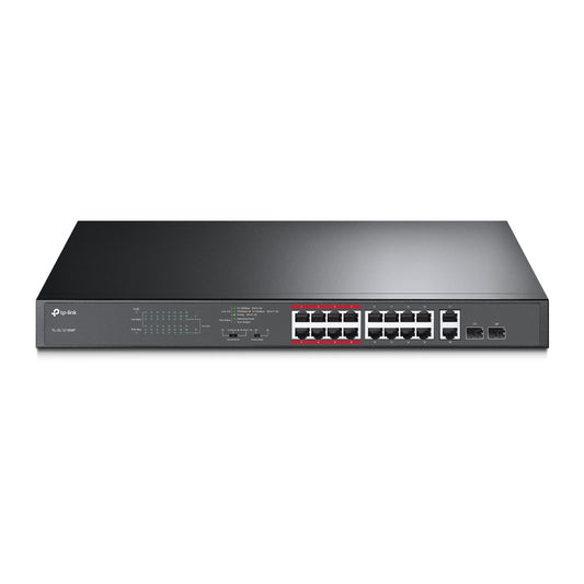 16 Port PoE Switch 2 x 1G RJ45/SFP Port