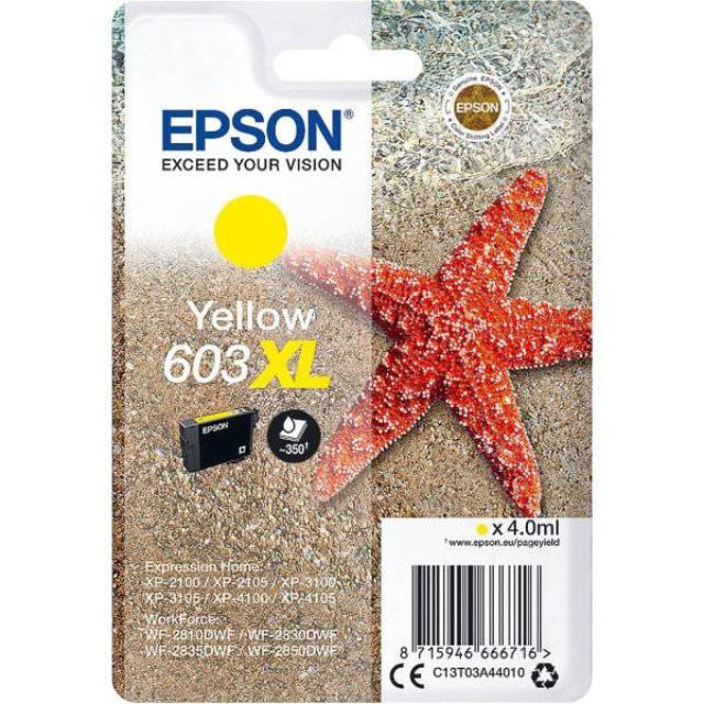 Original Epson 603XL High Capacity Yellow Ink Cartridge T03A44010