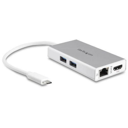 StarTech.com USB-C Multiport Adapter 4K 60W PD Silver