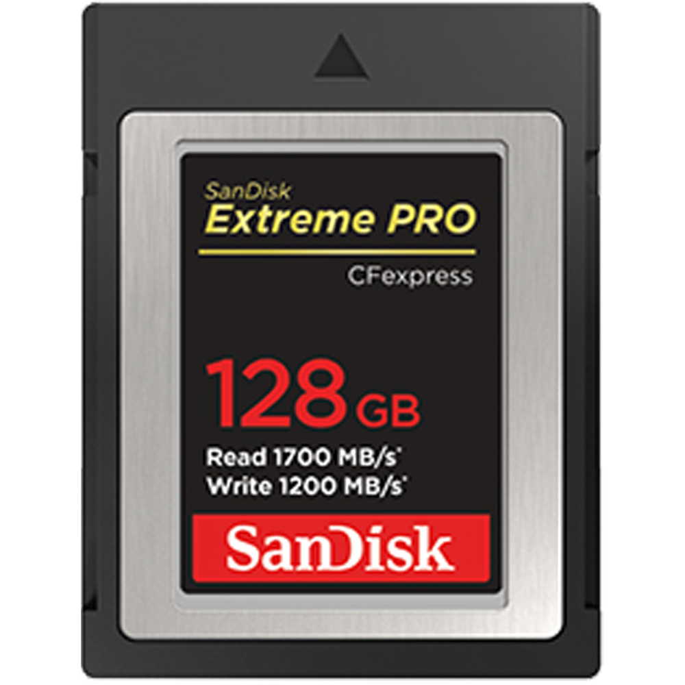 SanDisk 128GB Extreme Pro CFexpress Memory Card Type B Up to 1700Mbs Read Speed Up to 1200Mbs Write Speed