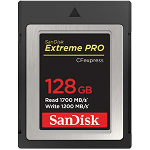 SanDisk 128GB Extreme Pro CFexpress Memory Card Type B Up to 1700Mbs Read Speed Up to 1200Mbs Write Speed