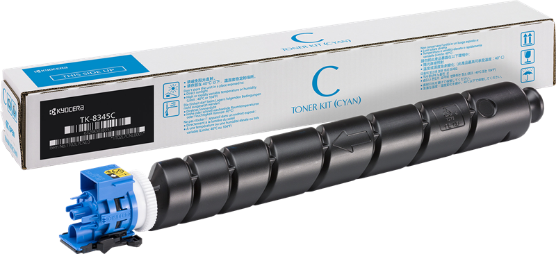 Original Kyocera TK8345C Cyan 12000 Pages Original Toner 1T02L7CNL0