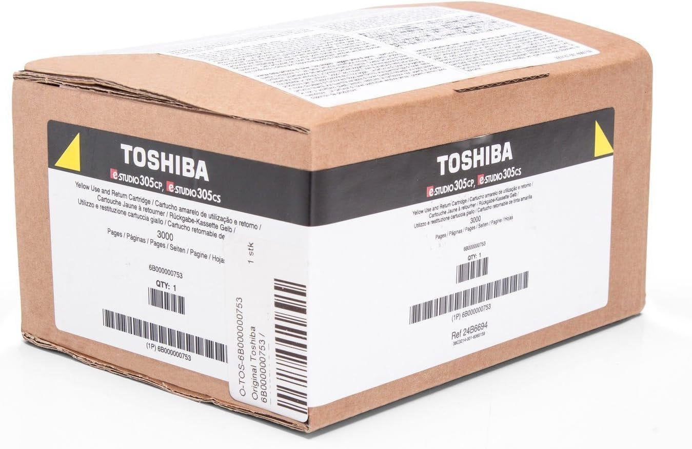 Original Toshiba 6B000000753 (T-305PY-R) Yellow 3000 Pages Original Toner