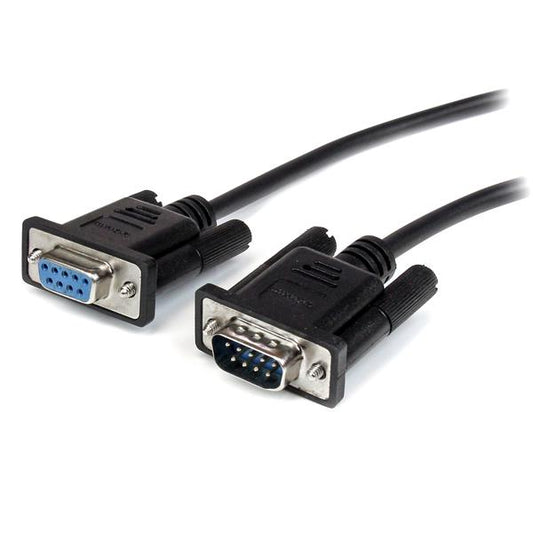 0.5m Black DB9 RS232 Serial Cable MF