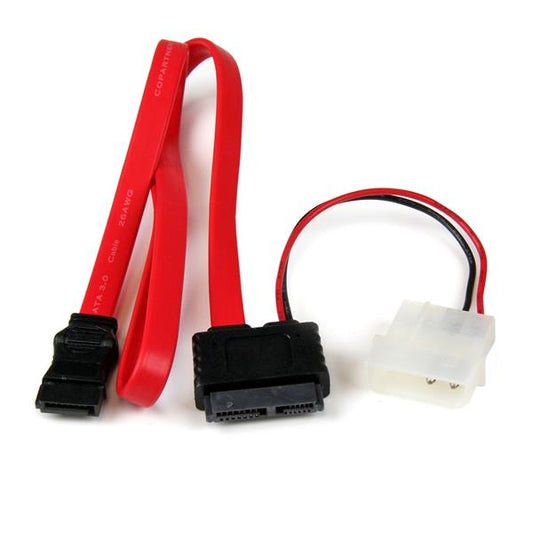 36in Slimline SATA to SATA LP4 Power