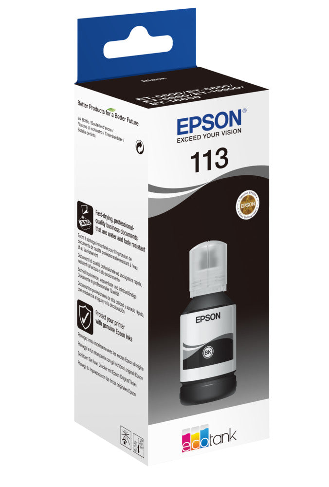 OEM Epson C13T06B140 (113) Ink Bottle Bl