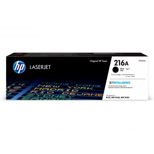HP 216A Black Standard Capacity Toner Cartridge 1.05K pages for HP Color LaserJet Pro MFP M182/M183 series - W2410A