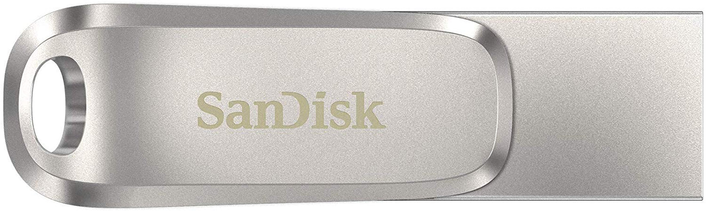 SanDisk Ultra Dual Drive Luxe 32GB USB A USB C Stainless Steel Flash Drive