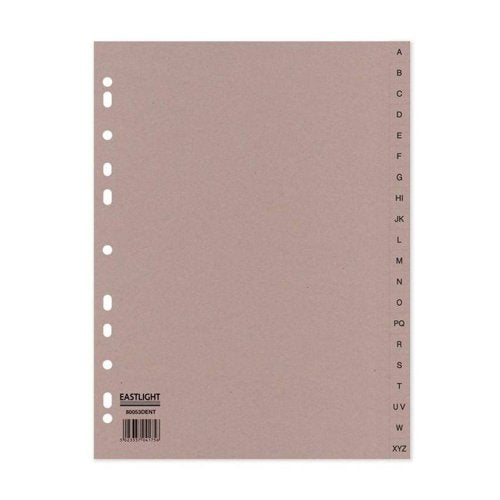 ValueX Index A-Z A4 Card 160gsm Buff - 80053DENT