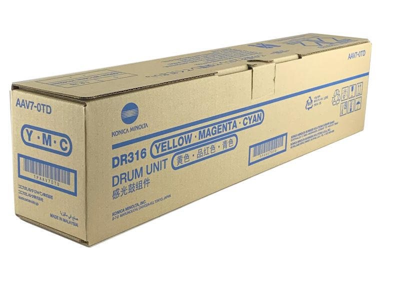 Original KONICA MINOLTA AAV70TD DR316CMY COLOUR DRUM
