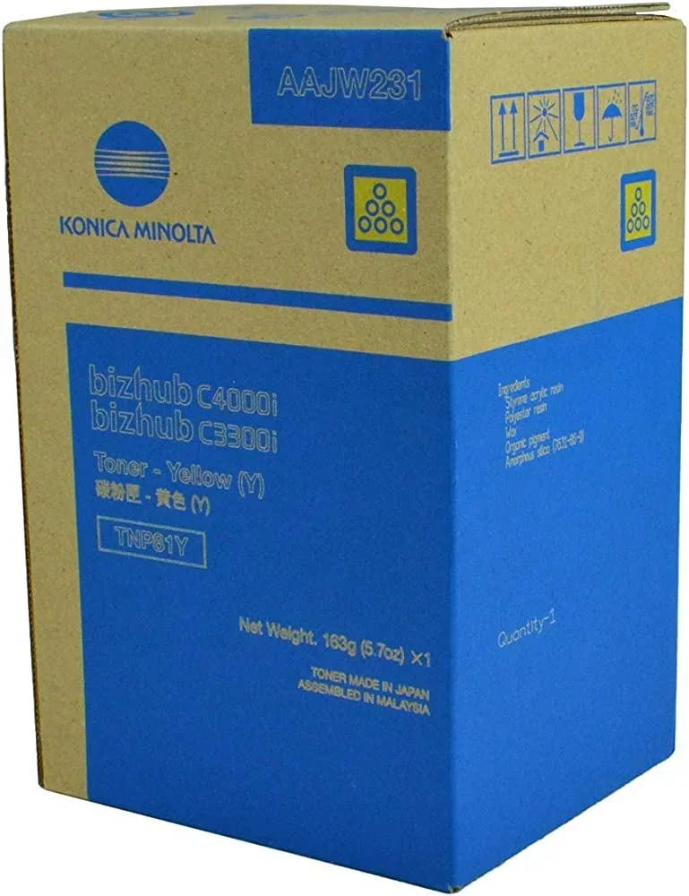 Original Konica Minolta AAJW251 (TNP81Y) Yellow Toner