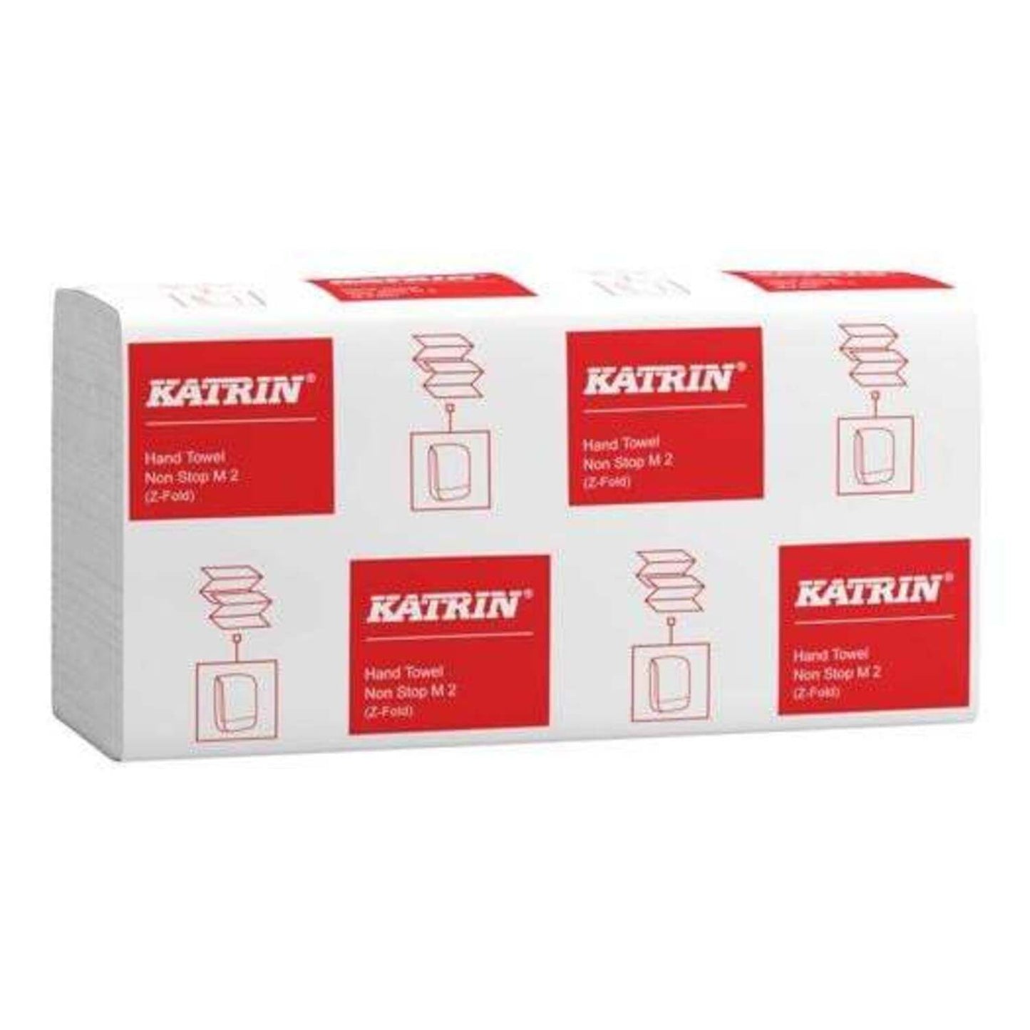 Katrin Z-fold Non-Stop Paper Towels Medium 25x160 Sheets 2-Ply (Pack 4000 Towels) - 61617