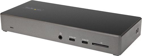 StarTech.com Triple 4K Monitor 100W Power Delivery DP 1.4 Alt Mode and DSC 2x DisplayPort 1.4 HDMI 6x USB USB C Dock