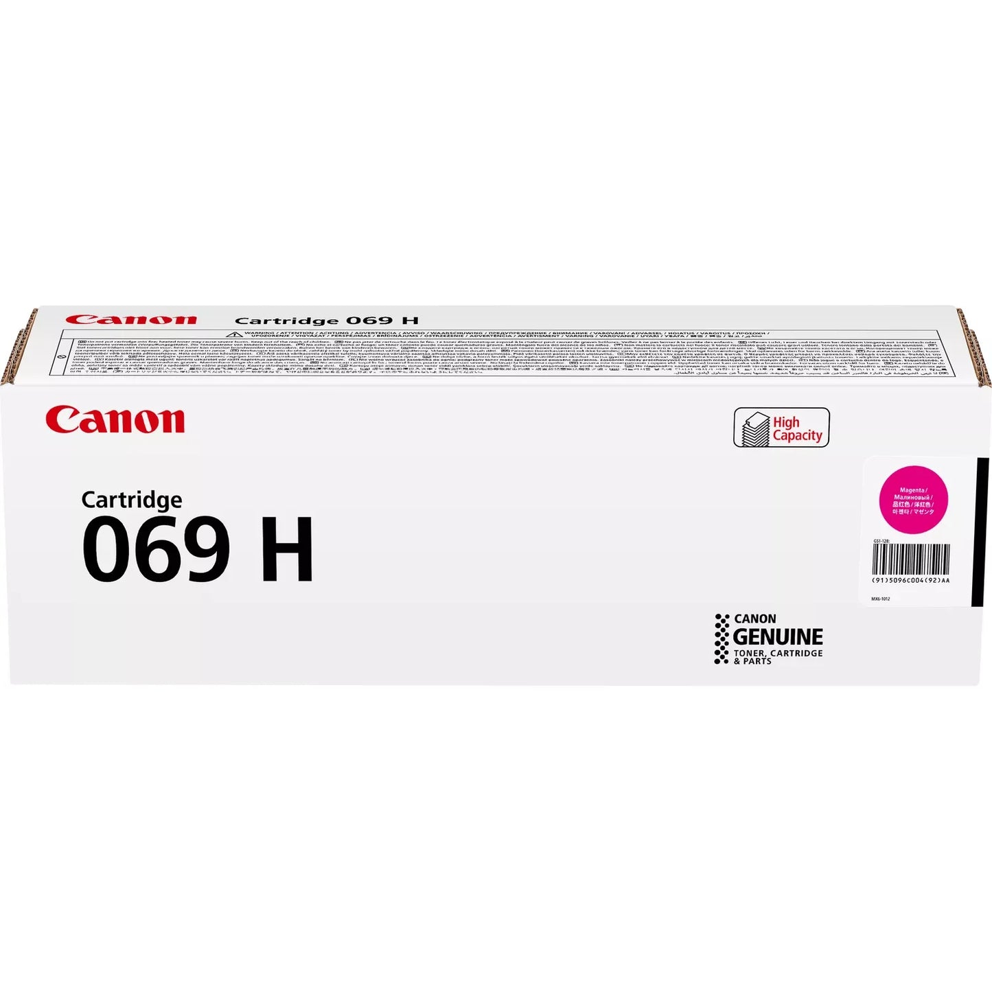 Original Canon 5096C002 (069H) Toner Magenta High Capacity 5.5k Pages
