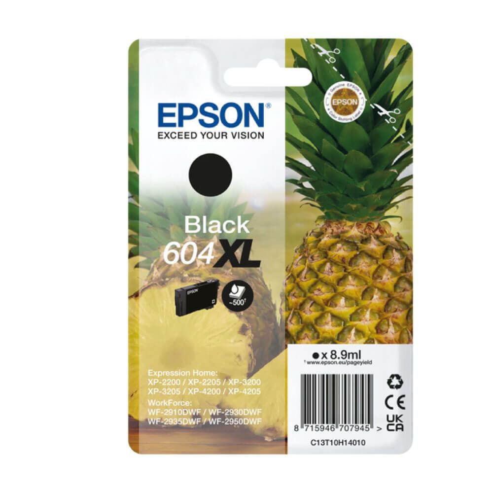 Original Epson 604XL High Capacity Black Original Ink Cartridge C13T10H14010