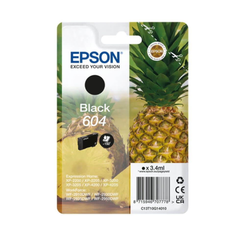 Epson 604 T10G14010 Black Orig Ink Cart.
