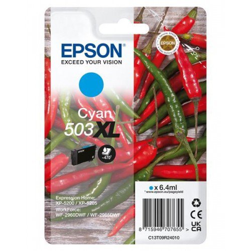 Epson C13T09R24010 503XL Cyan Ink Cart