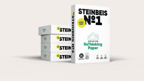 Steinbeis No.1 Paper A3 80gsm 100% Recycled Off White (Ream 500 Sheets) - SCL4280