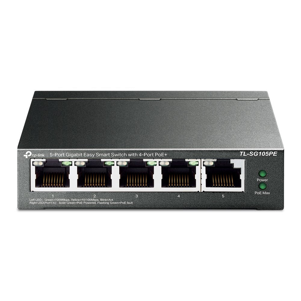 5 Port Gb Easy Smart Switch 4 Port PoE+
