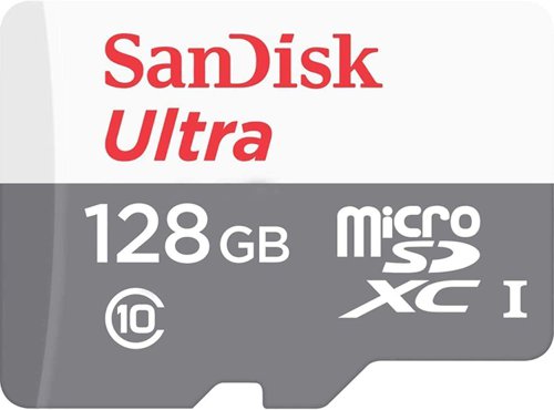 SanDisk Ultra 128GB Class 10 MicroSDXC Memory Card and Adapter