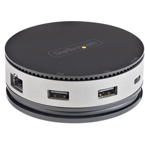 StarTech.com USB C Multiport Adapter Mini Dock with 4K 60Hz HDMI DisplayPort VGA 3 Port USB Hub
