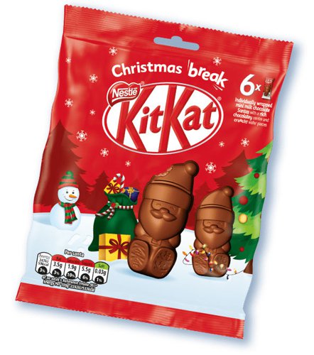 KitKat Chocolate Mini Pouch Santa 55g - 12479536