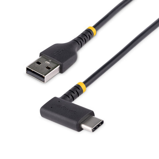 15cm USB A to Right Angle USB C Cable
