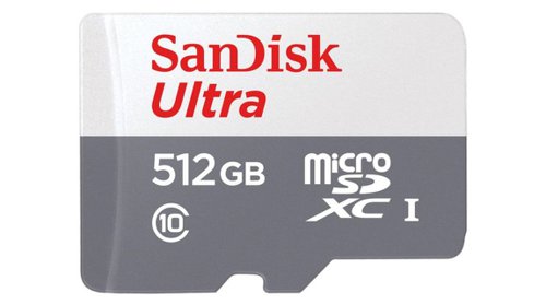 SanDisk Ultra 512GB Class 10 A1 UHS-I U1 MicroSDXC Memory Card and Adapter