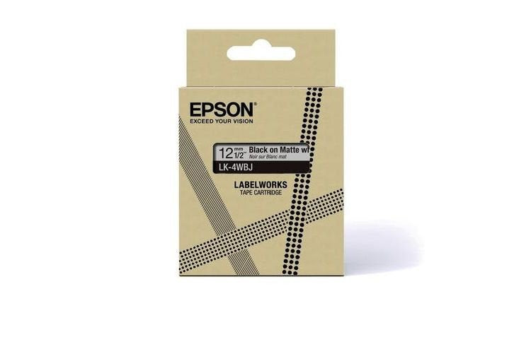 Epson C53S672062 Bk on Matte White 12MM