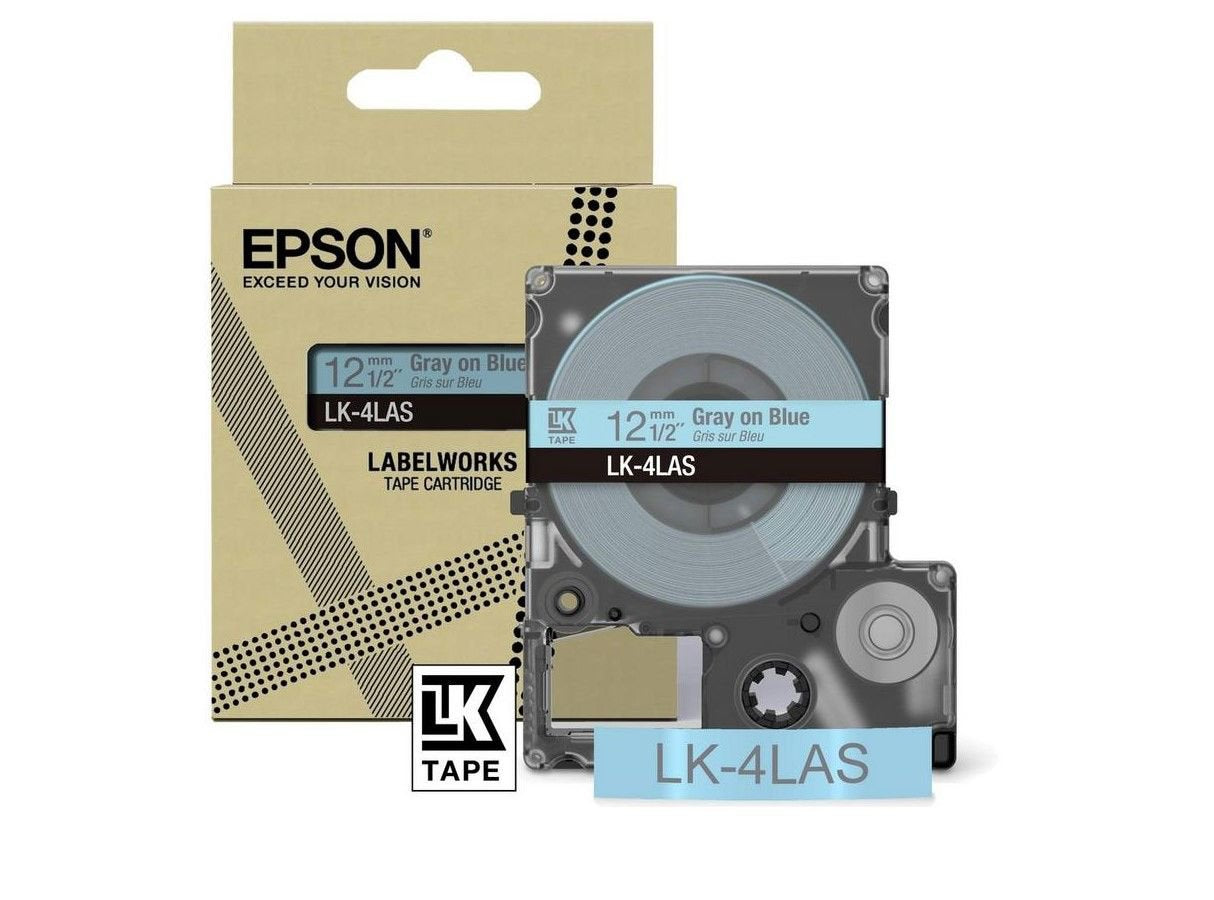 Epson C53S672106 Gray on Soft Blue 12MM