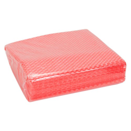 ValueX Folded Cleaning Cloth 480x360mm Red (Pack 50) - 707008OP