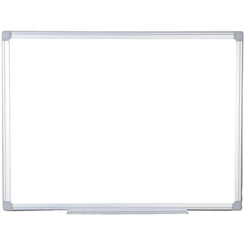 Bi-Office Earth-It Non Magnetic Melamine Whiteboard Aluminium Frame 1200x900mm - PRMA0500790 DD