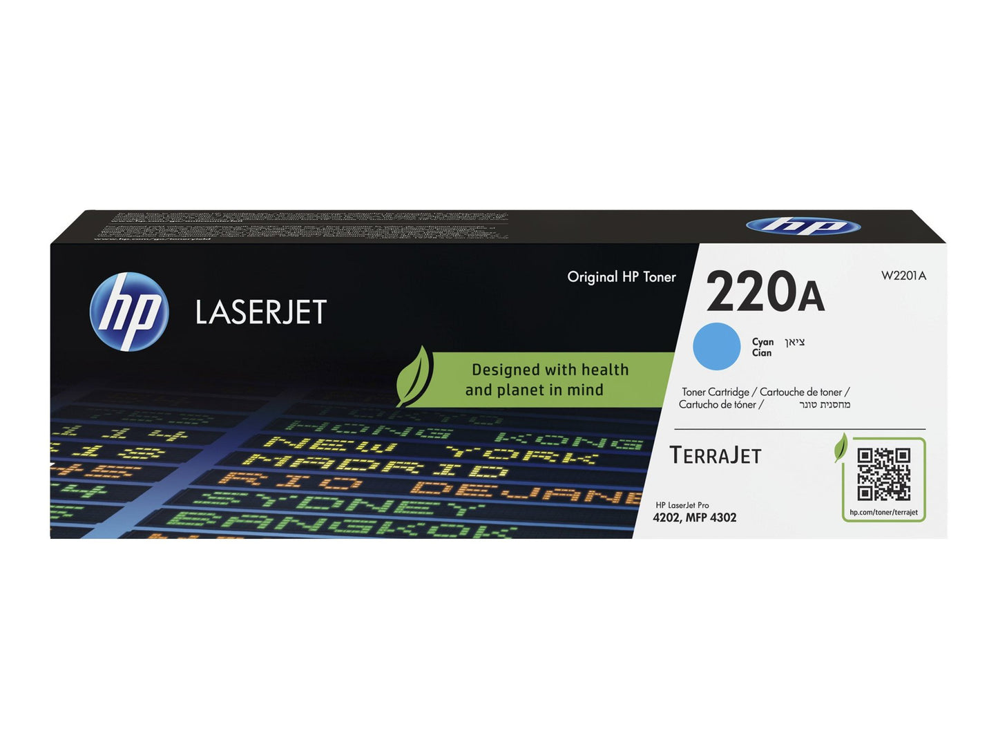 OEM HP W2201A/220A Cyan Toner Cartridge