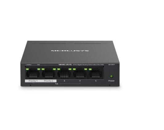 5 Port Gigabit Switch with 4 Port PoE+