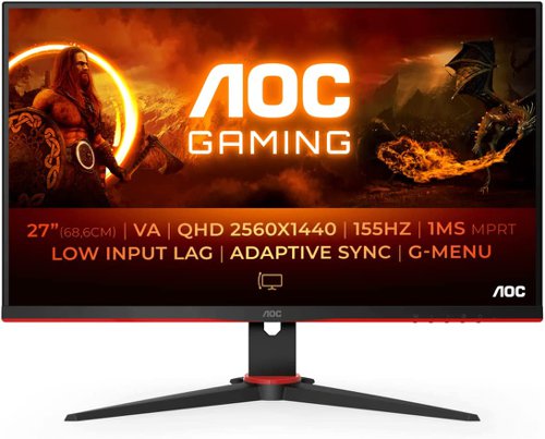 AOC G2 Q27G2E 27 Inch 2560 x 1440 Pixels Quad HD VA Panel HDMI DisplayPort Gaming Monitor