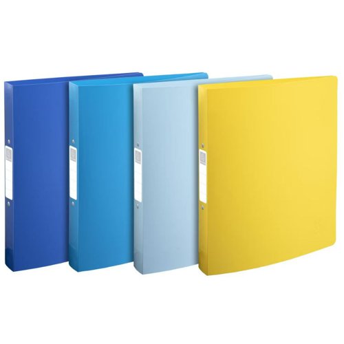 Exacompta Bee Blue Ring Binder 2 O-Ring 30mm Assorted Colours (Pack 4) - 54140E