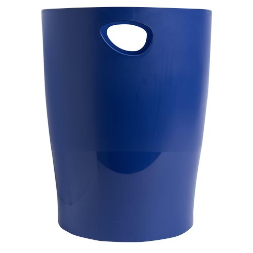 Exacompta Bee Blue 15 Litre Waste Bin 263 x 263 x 335mm Navy Blue (Each) - 45303D