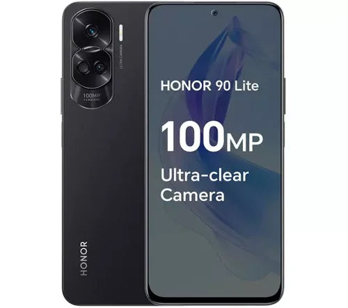 Honor 90 Lite 6.7 Inch MediaTek Dimensity 6020 8GB RAM 256GB Storage Android 13 Mobile Phone Midnight Black
