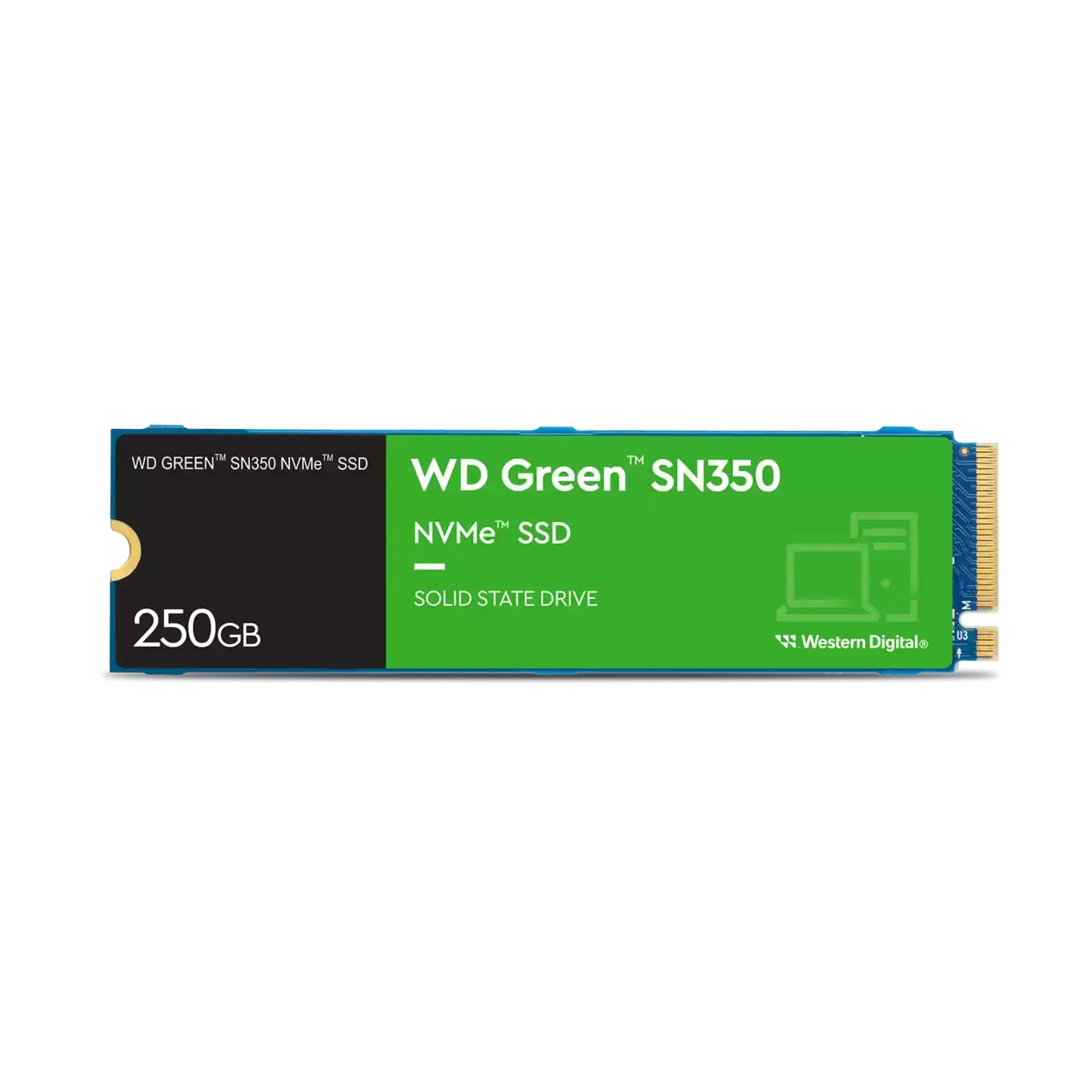 250GB Green PCIe G3 TLC NVMe M.2 Int SSD