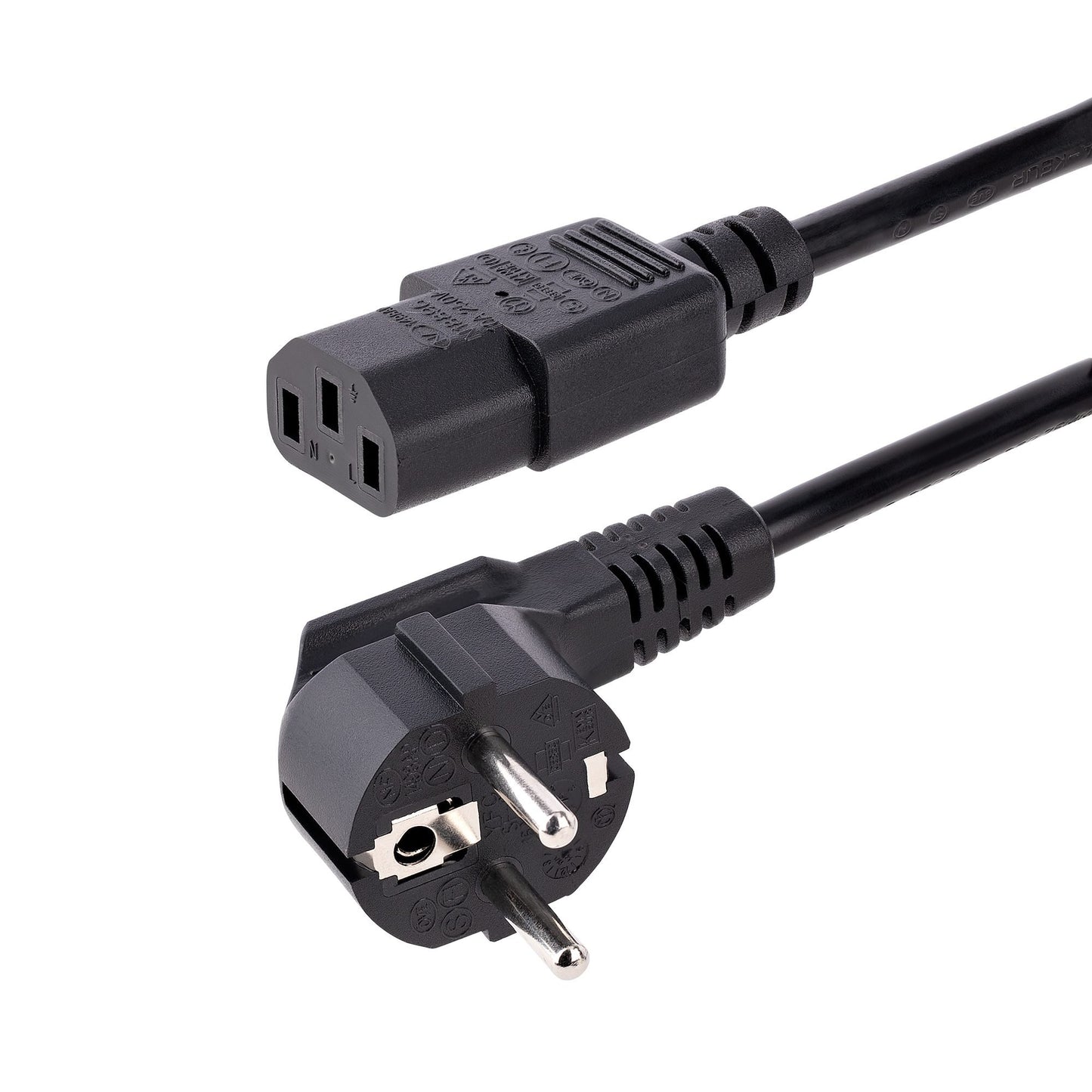 StarTech.com 3m 18AWG EU Schuko to C13 Black Power Cable