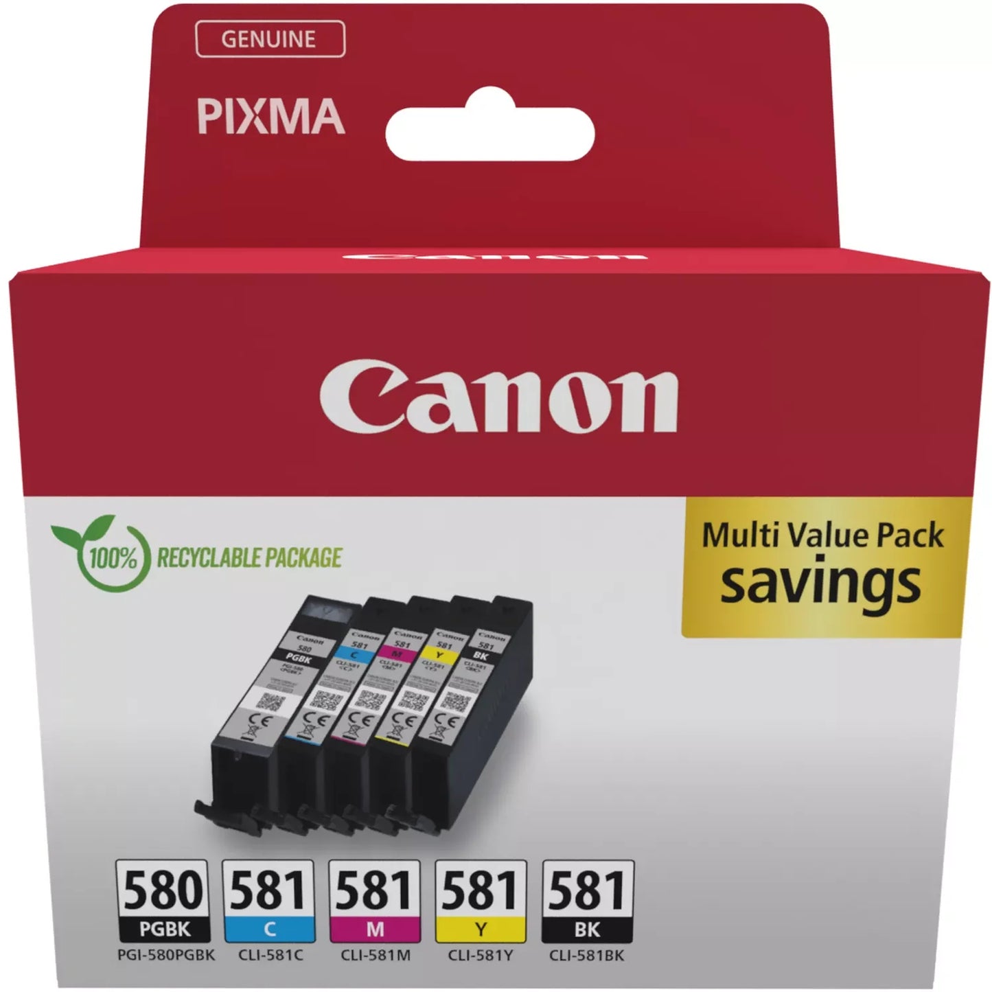 Canon 2078C007 PGI580/CLI581 PGBK/CMYK