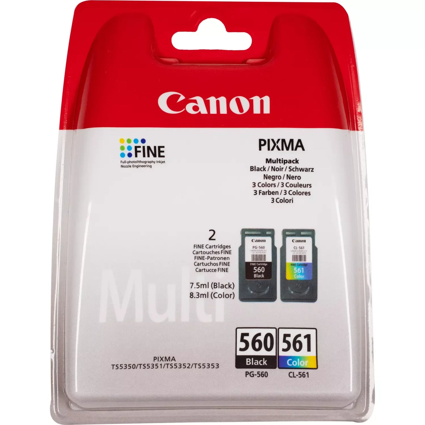 Original Canon PG-560/CL-561 Original Multipack Ink Cartridges & Photo Paper (3713C008)