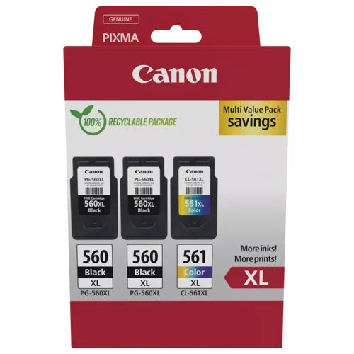 Canon PG-560 Black & Colour 2 x 14.3ml + 1 x 12.2ml - 3712C009