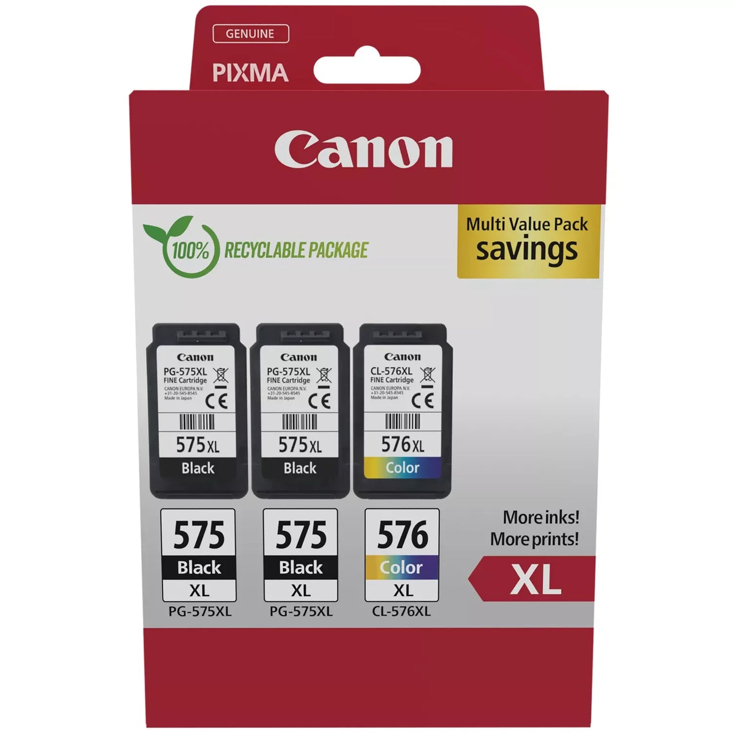 Canon 5437C004 PG-575XLx2/CL-576XL MULTI
