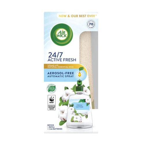 Air Wick Active Fresh Air Freshener Fresh Cotton 228ml (1)