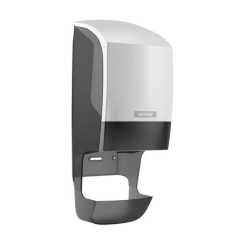 Katrin Plastic Dispenser with Core Catcher For System Toilet Paper Roll White - 77465
