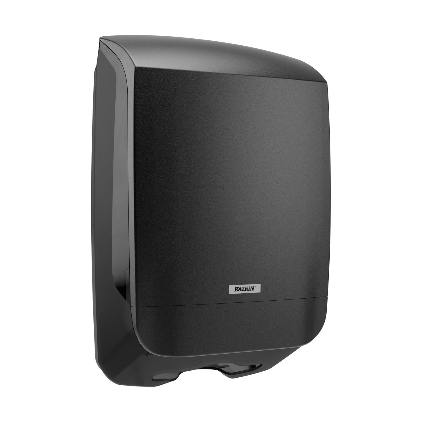 Katrin Plastic Dispenser Medium For Paper Hand Towels Folded Black - 77434