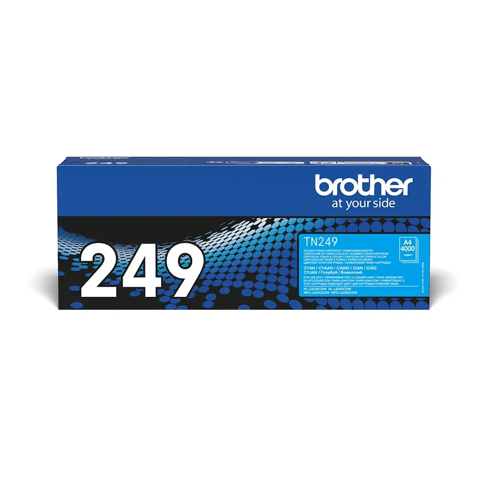 Original Brother TN249C Extra High Capacity Cyan Toner Cartridge - 4000 pages