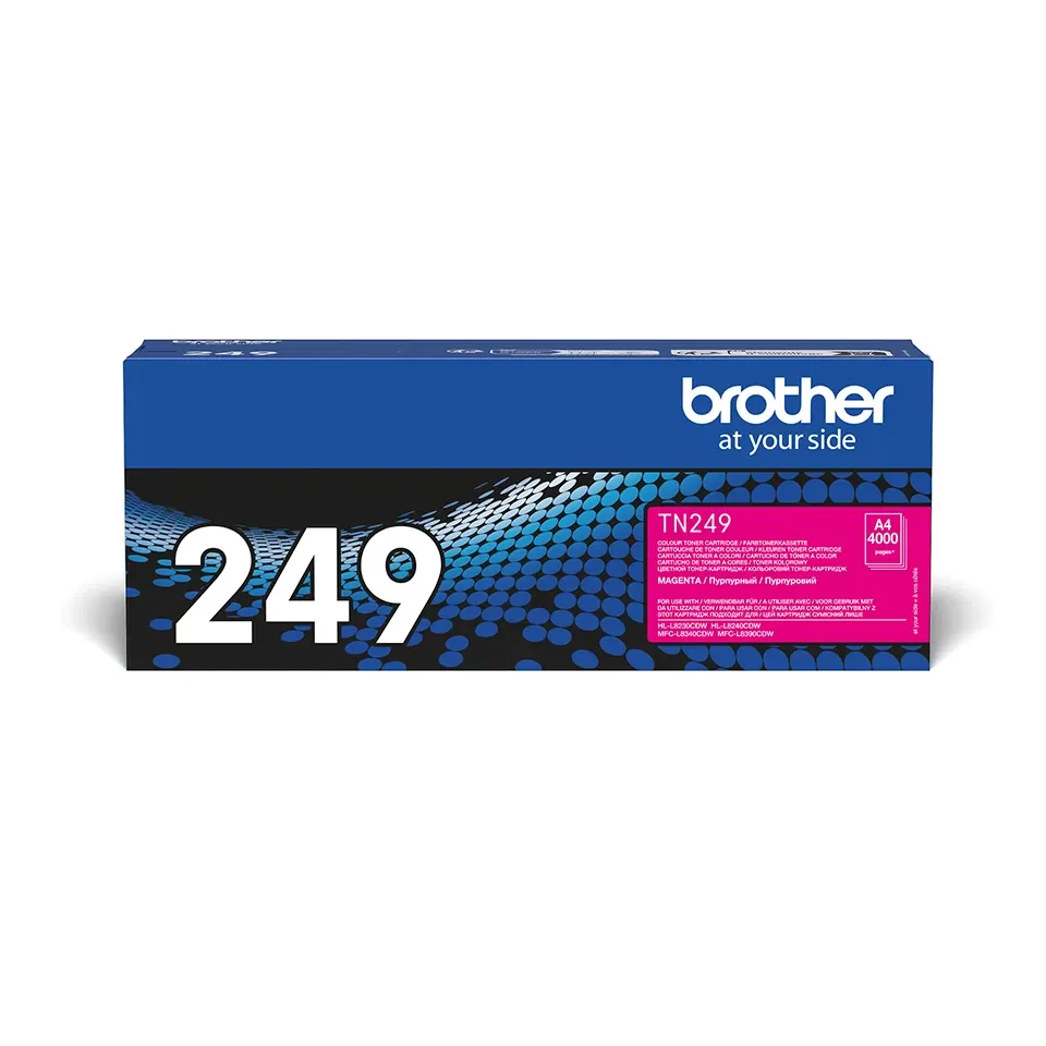 Original Brother TN249M Extra High Capacity Magenta Toner Cartridge - 4000 pages